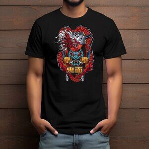 Dragon x Oni Mask Custom T-shirt
